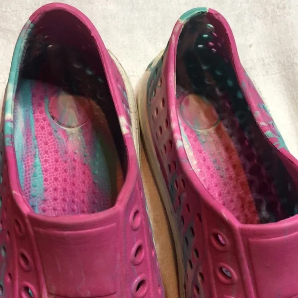 Kids Pink spring water Slip-On Shoes - Picture 8 of 12